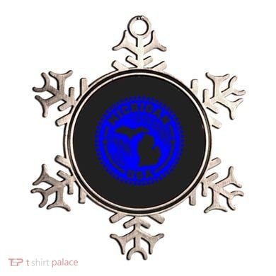 Michigan USA Blue Logo Ornament