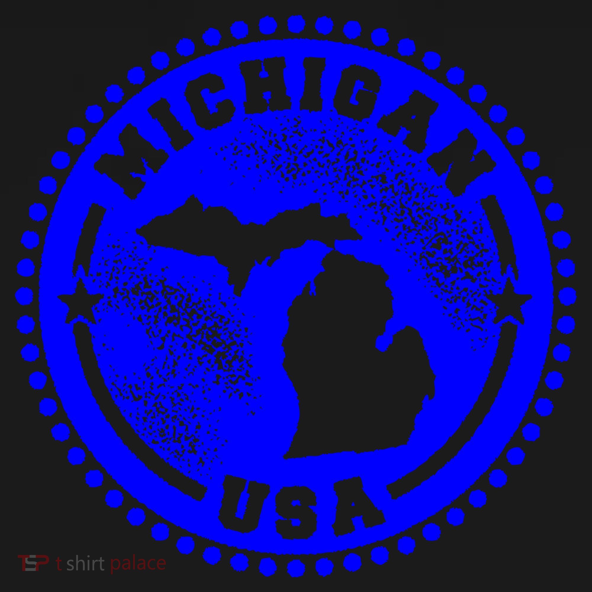 Michigan USA Blue Logo Toddler Hoodie
