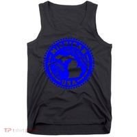 Michigan USA Blue Logo Tank Top thumb 0