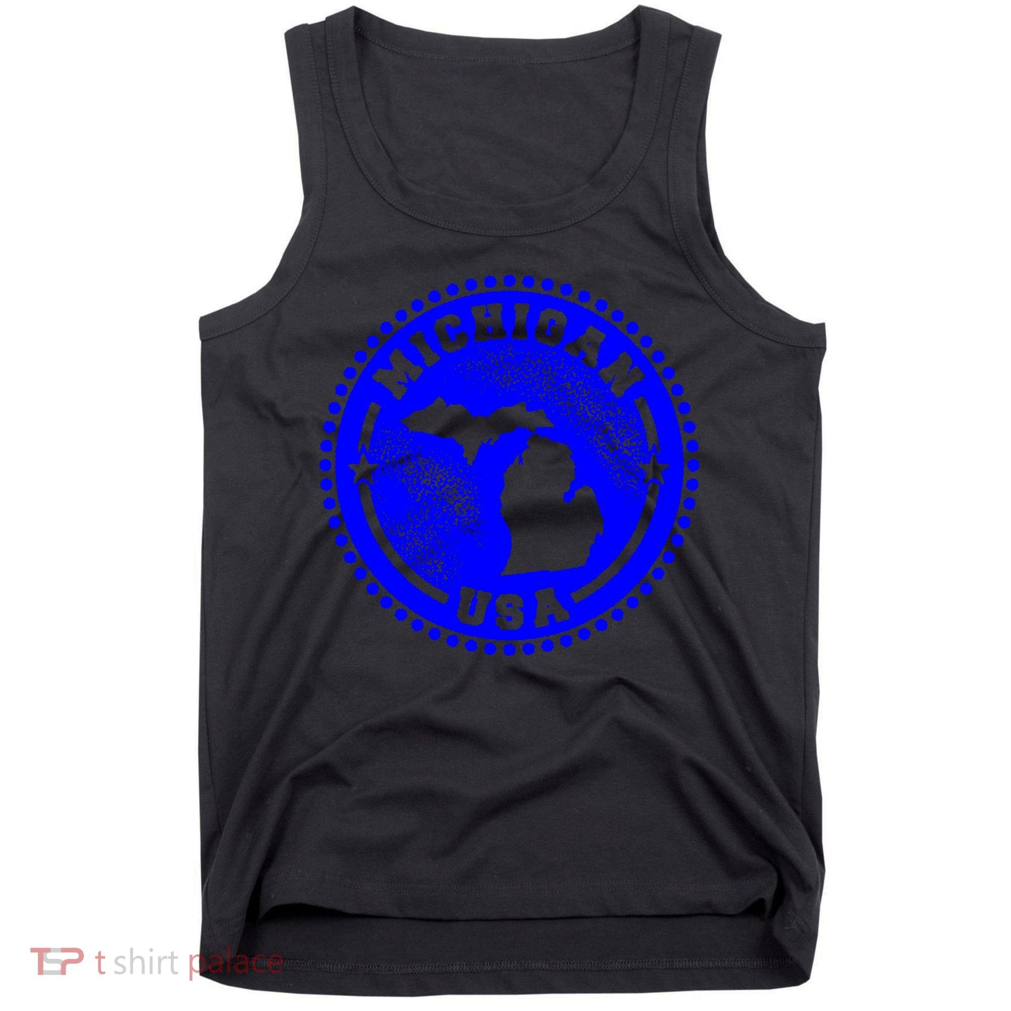 Michigan USA Blue Logo Tank Top