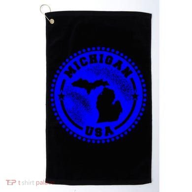 Michigan USA Blue Logo Golf Towel