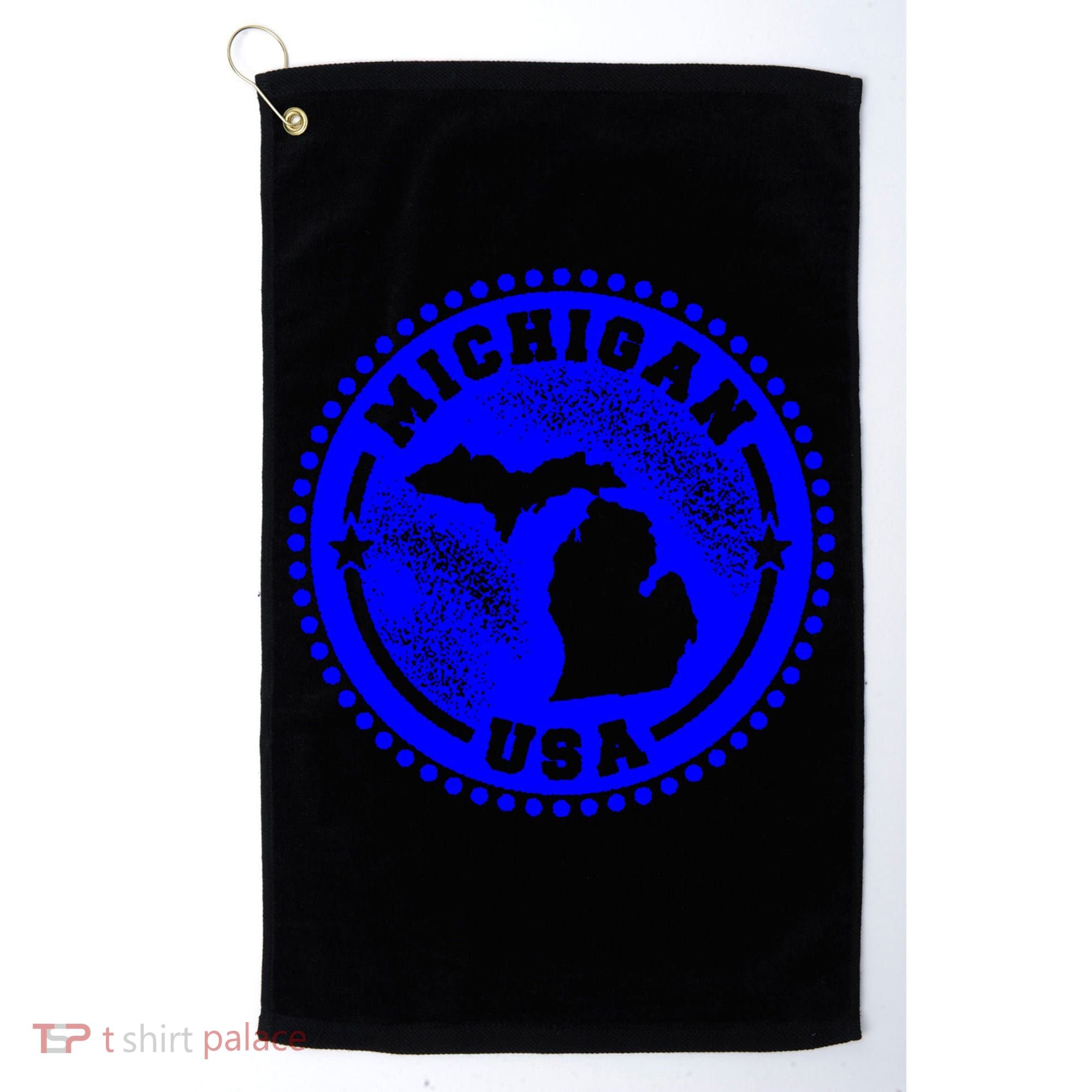 Michigan USA Blue Logo Golf Towel