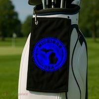 Michigan USA Blue Logo Golf Towel thumb 2