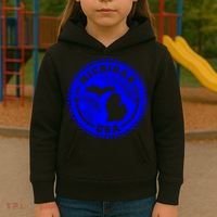 Michigan USA Blue Logo Kids Hoodie thumb 3