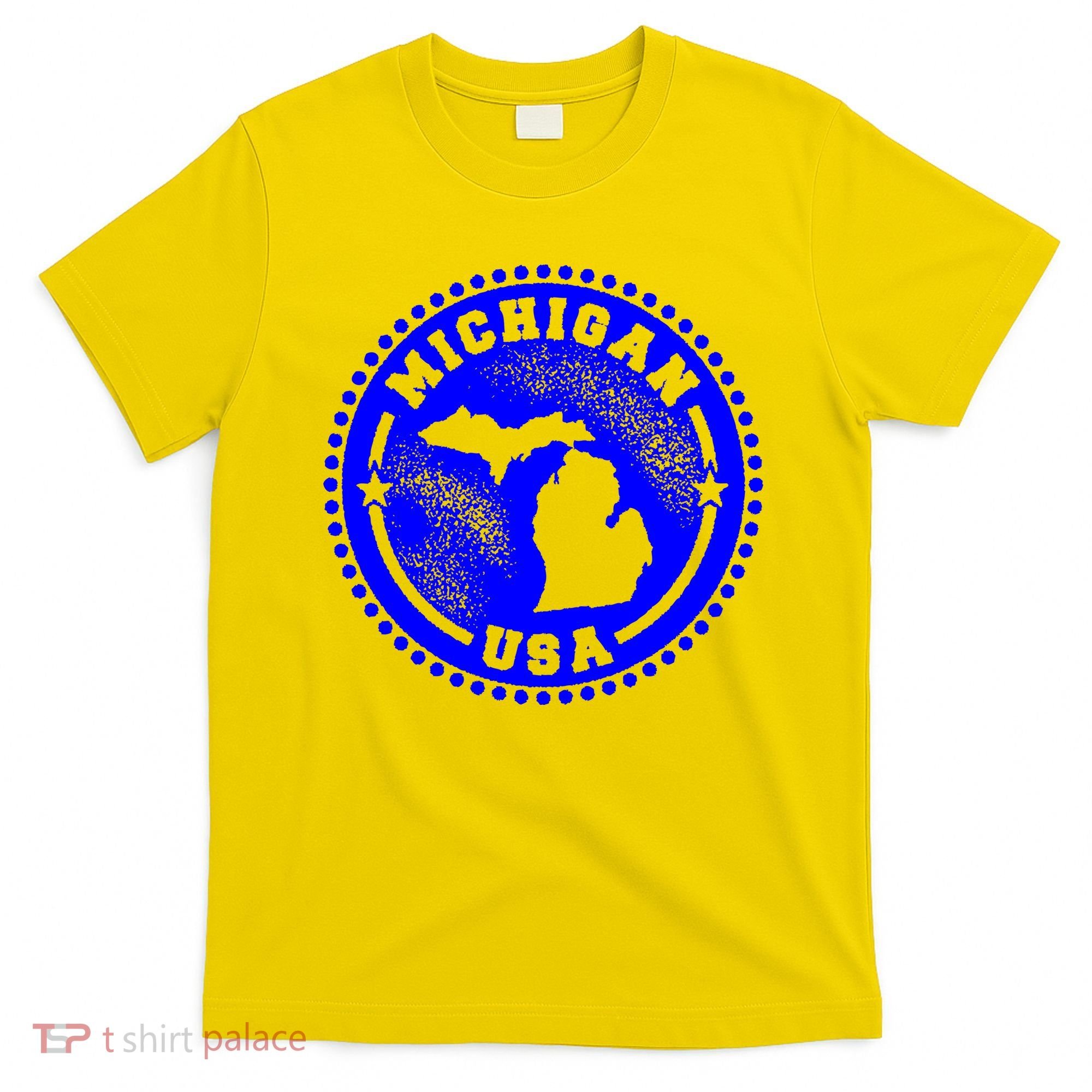 Michigan USA Blue Logo T-Shirt