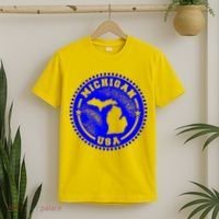 Michigan USA Blue Logo T-Shirt thumb 2