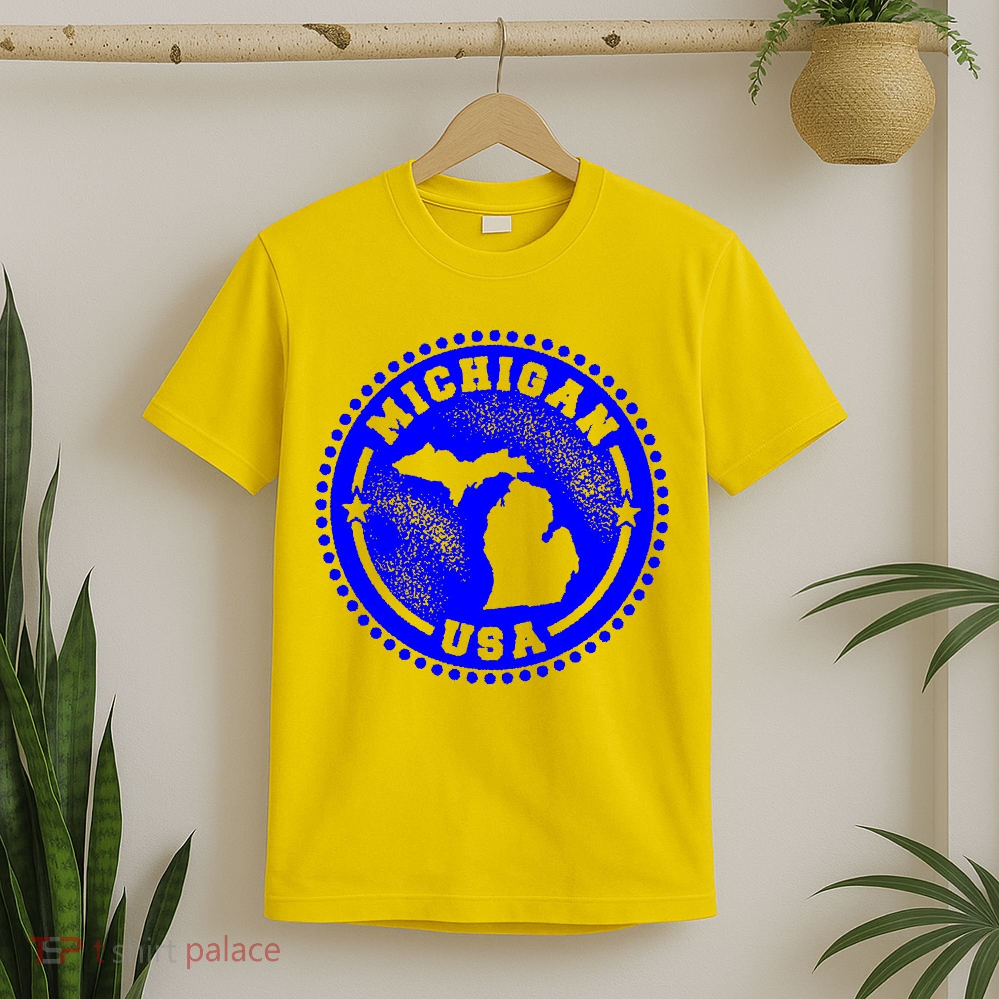 Michigan USA Blue Logo T-Shirt