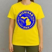 Michigan USA Blue Logo T-Shirt thumb 4