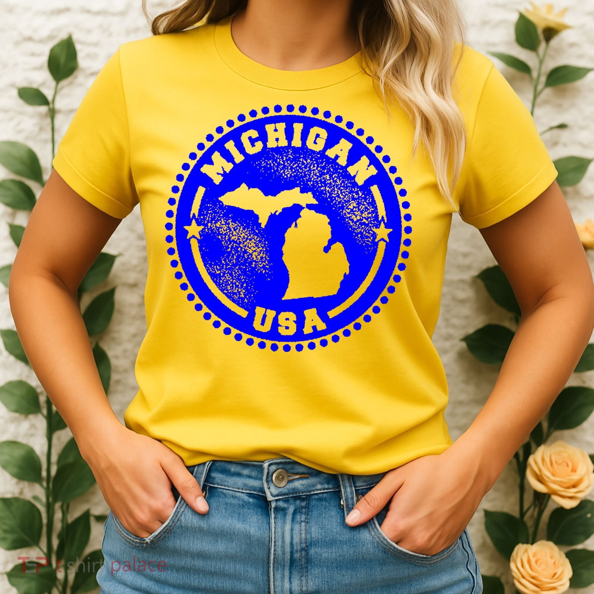 Michigan USA Blue Logo Women's T-Shirt