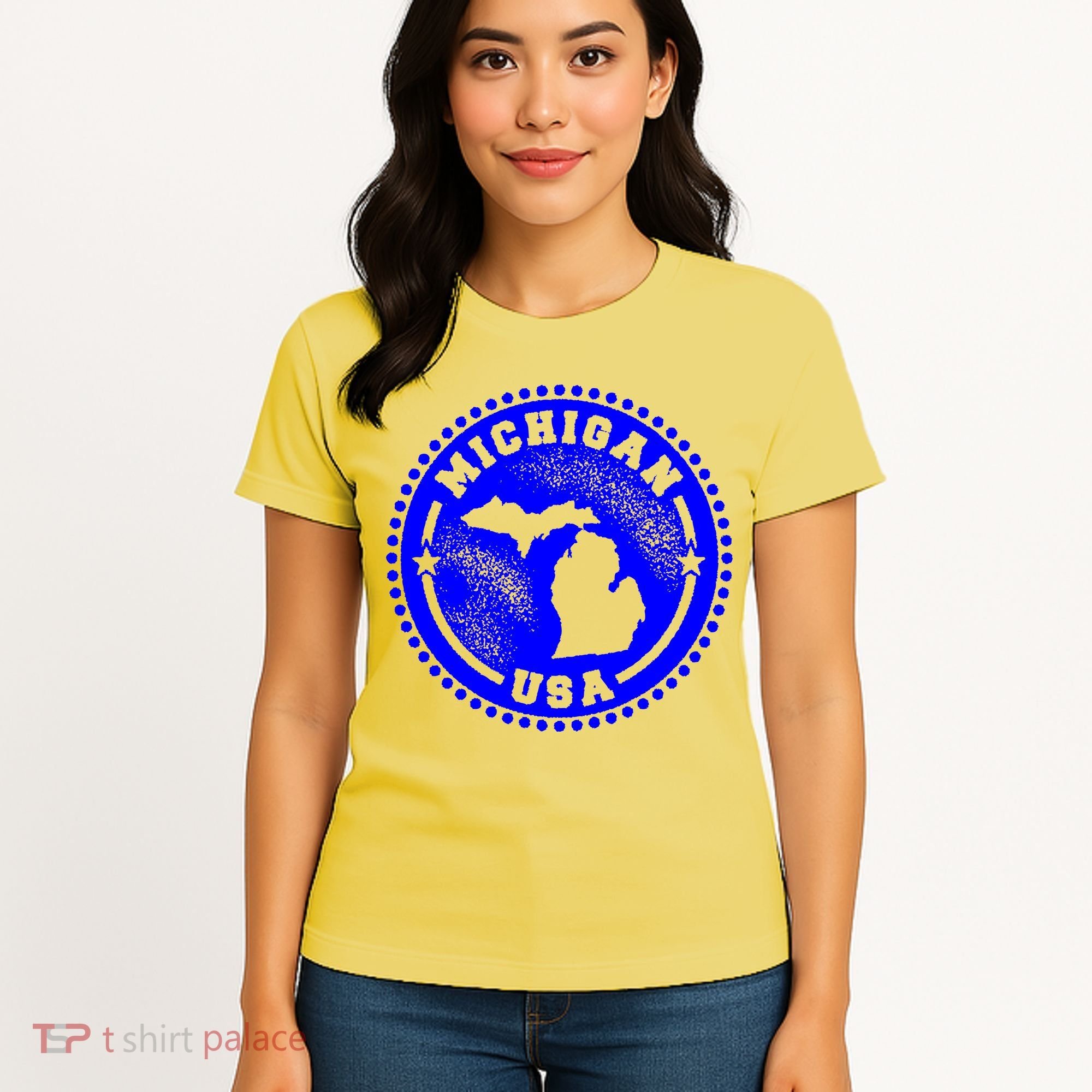 Michigan USA Blue Logo Women's T-Shirt