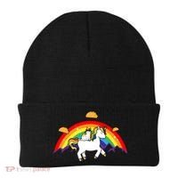 Magical Unicorn Cat Taco Rainbow Beanie thumb 0