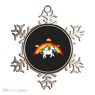 Magical Unicorn Cat Taco Rainbow Ornament