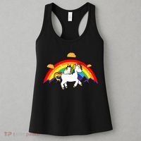Magical Unicorn Cat Taco Rainbow Women's Tank Top thumb 3