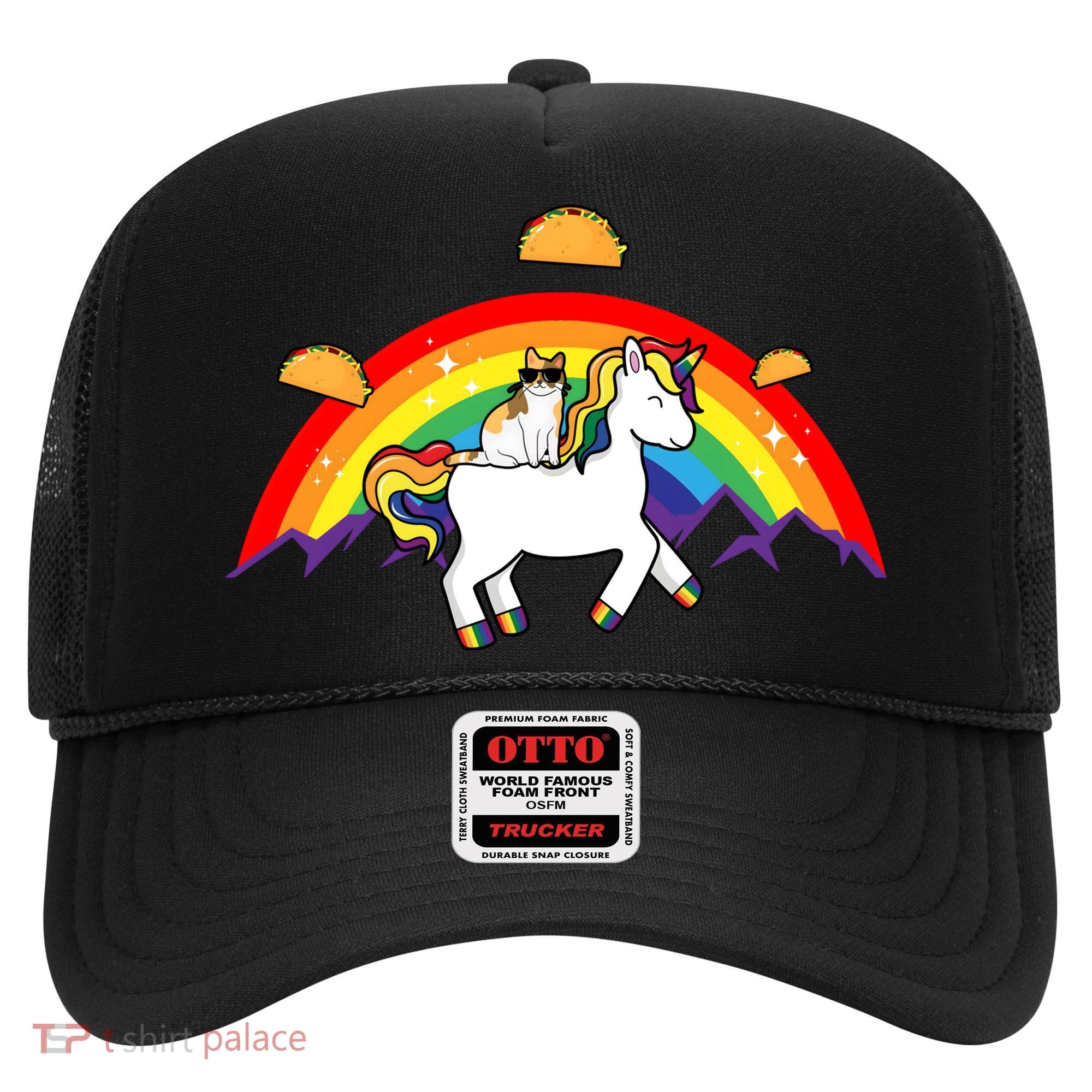 Magical Unicorn Cat Taco Rainbow Hat