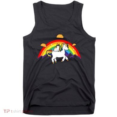 Magical Unicorn Cat Taco Rainbow Tank Top