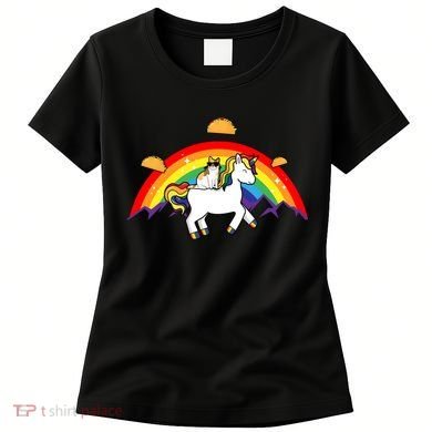 Magical Unicorn Cat Taco Rainbow Women's T-Shirt