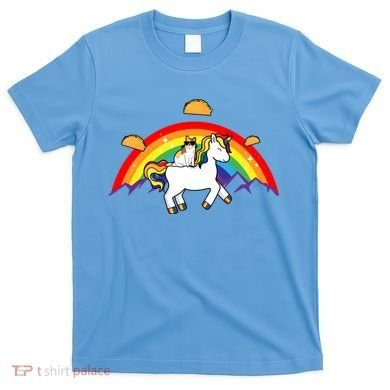 Magical Unicorn Cat Taco Rainbow T-Shirt