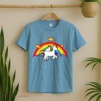 Magical Unicorn Cat Taco Rainbow T-Shirt thumb 2
