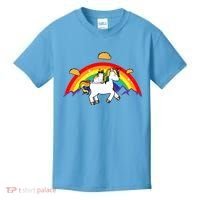 Magical Unicorn Cat Taco Rainbow Kids T-Shirt thumb 0