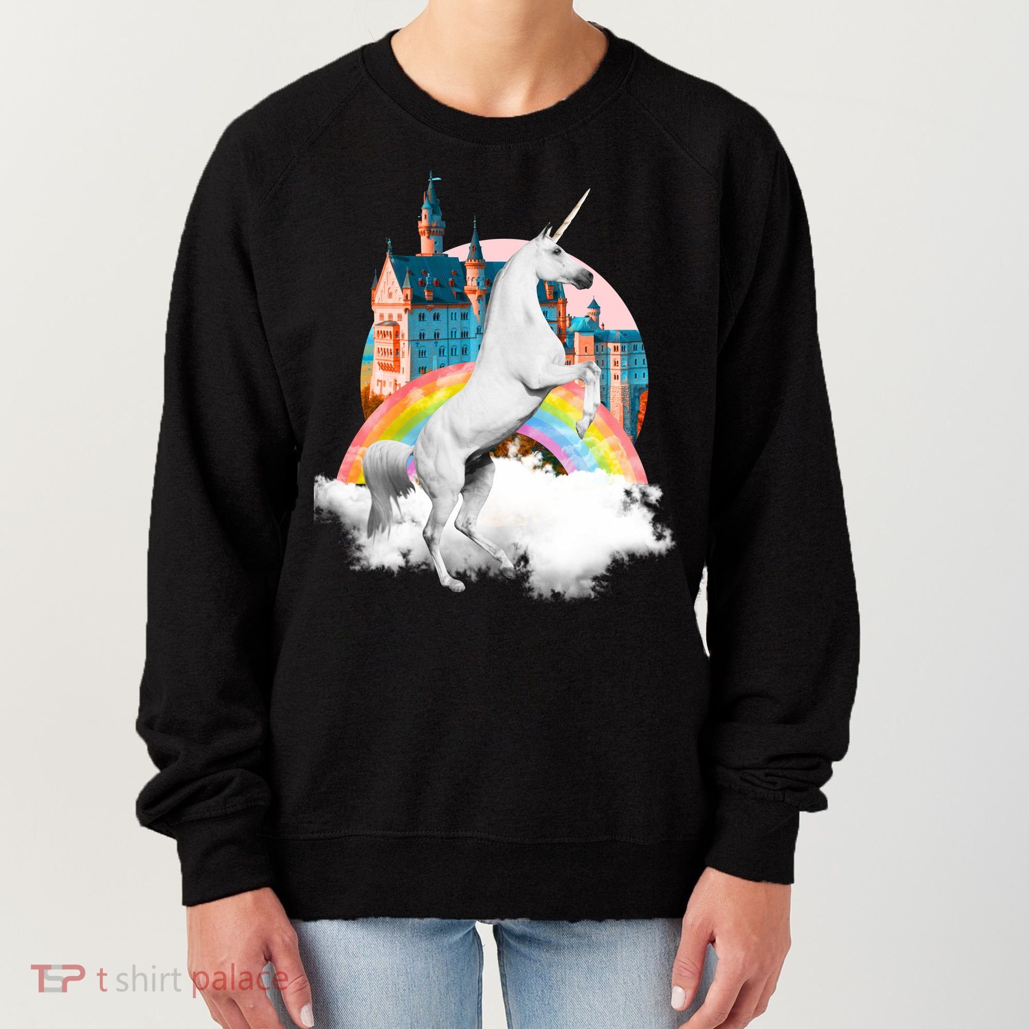Magical Unicorn Castle Women's Sweatshirt