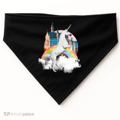 Magical Unicorn Castle USA-Made Doggie Bandana