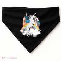 Magical Unicorn Castle USA-Made Doggie Bandana thumb 0