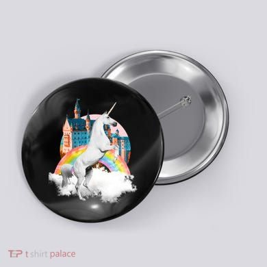 Magical Unicorn Castle Button