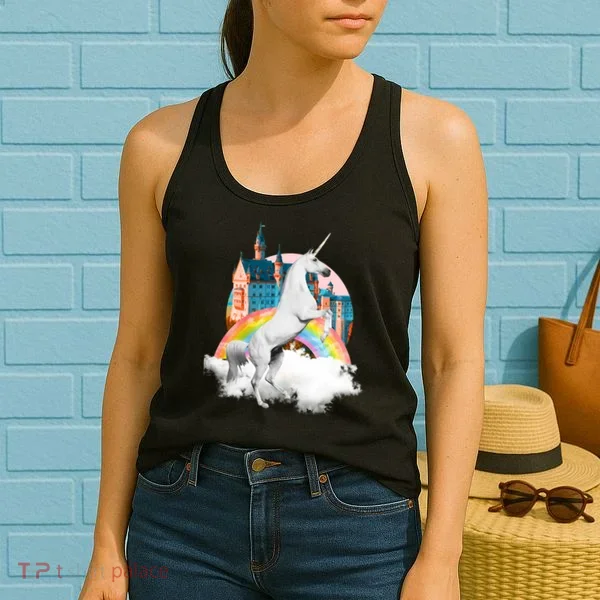 Magical Unicorn Castle Women's Tank Top