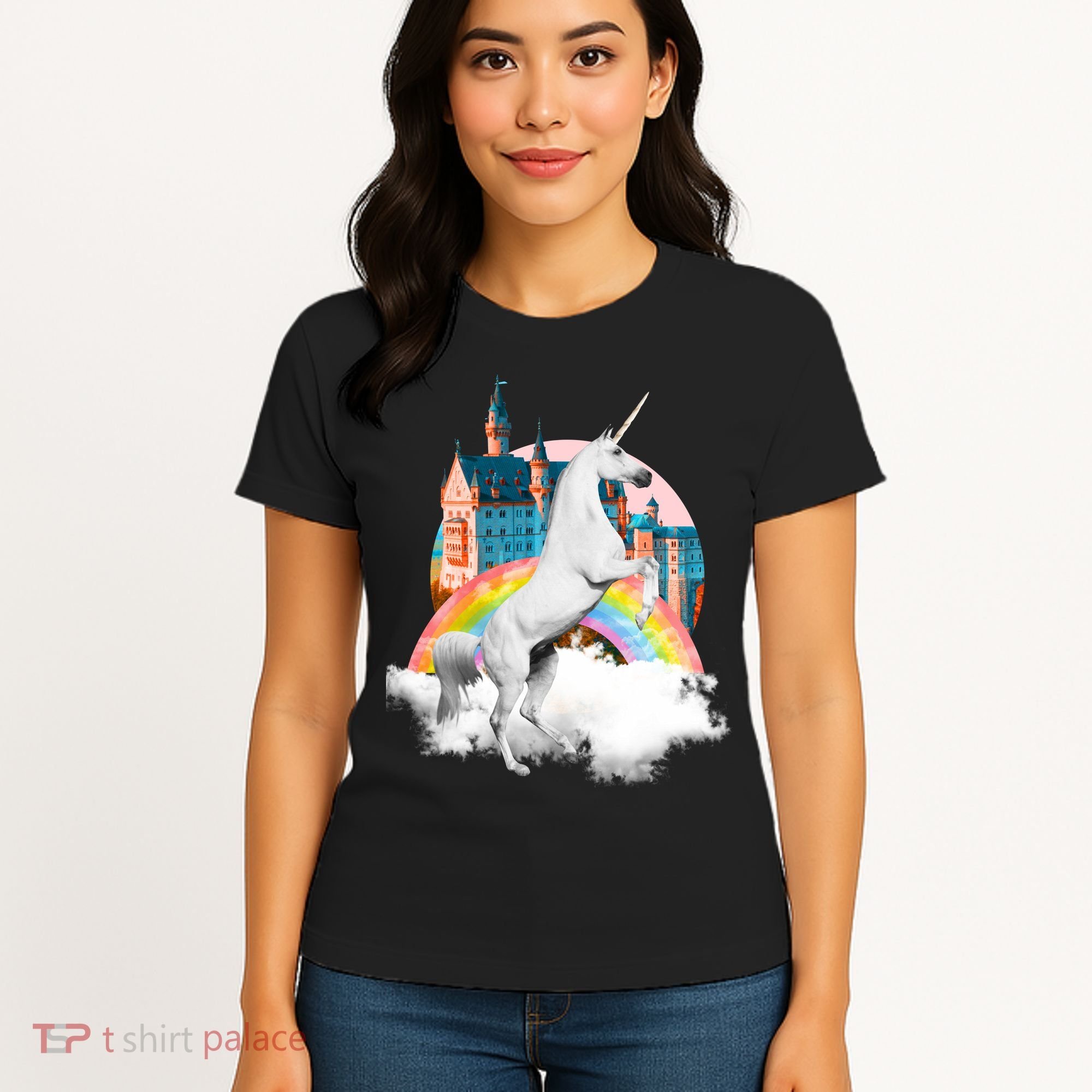 Magical Unicorn Castle Women's T-Shirt