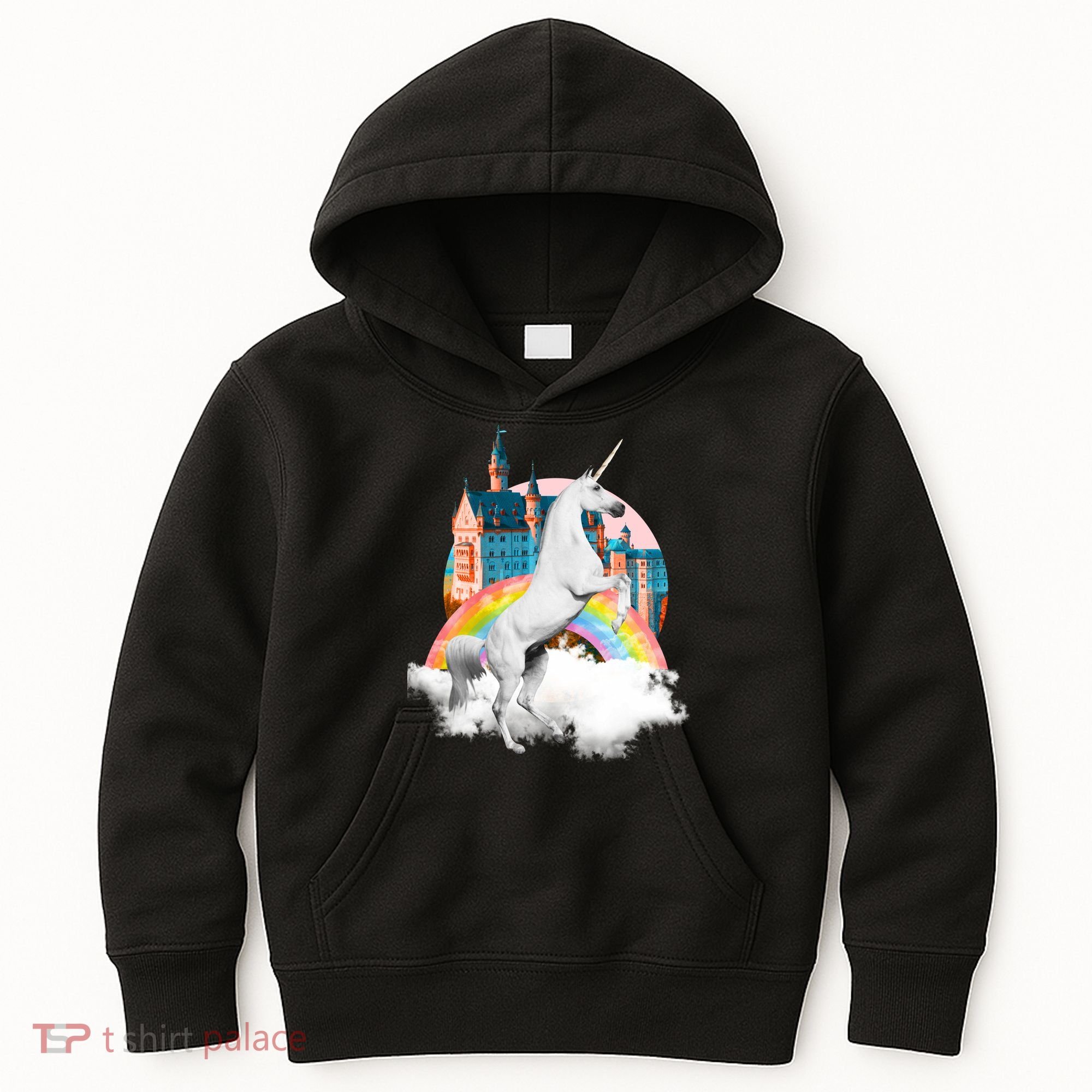 Magical Unicorn Castle Kids Hoodie