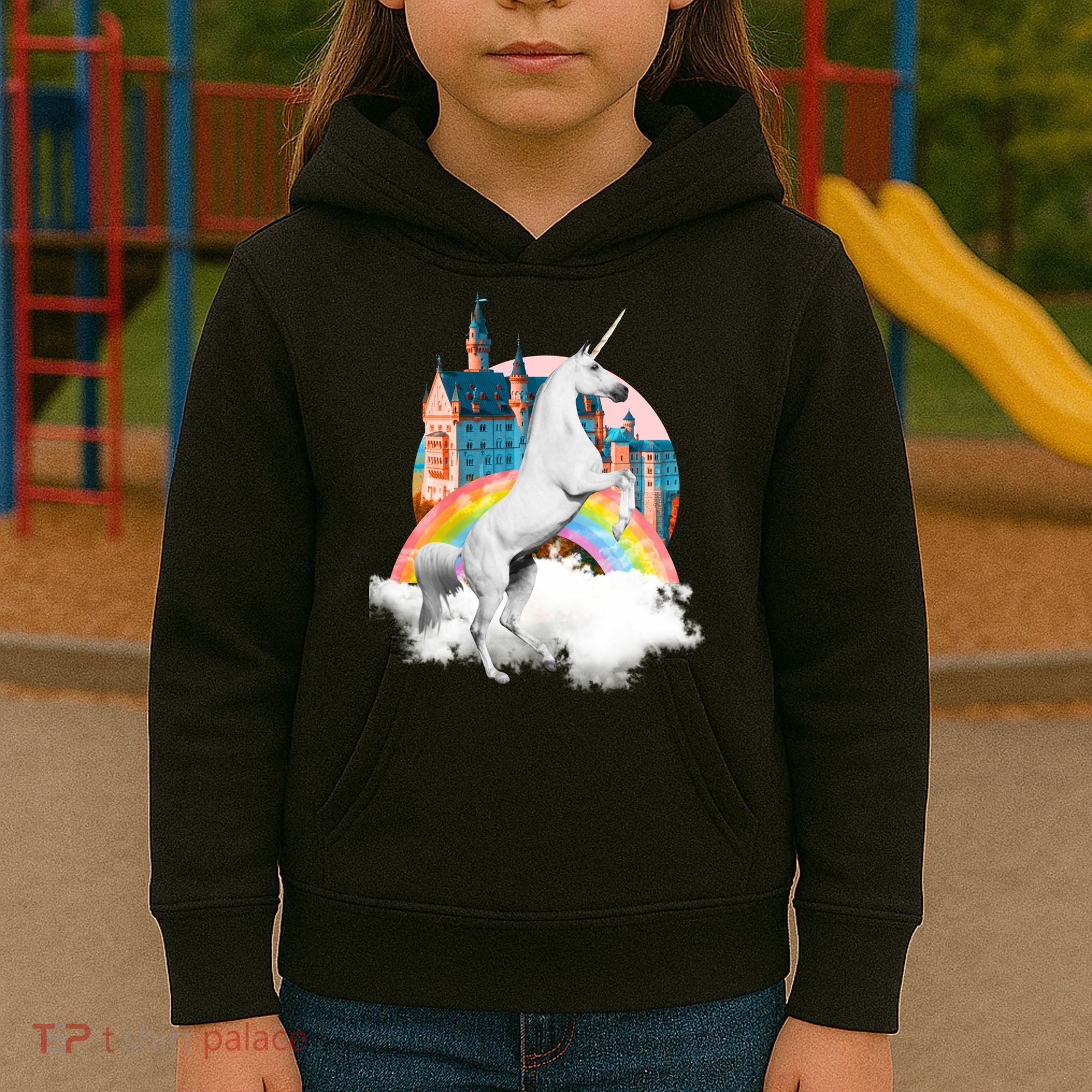 Magical Unicorn Castle Kids Hoodie