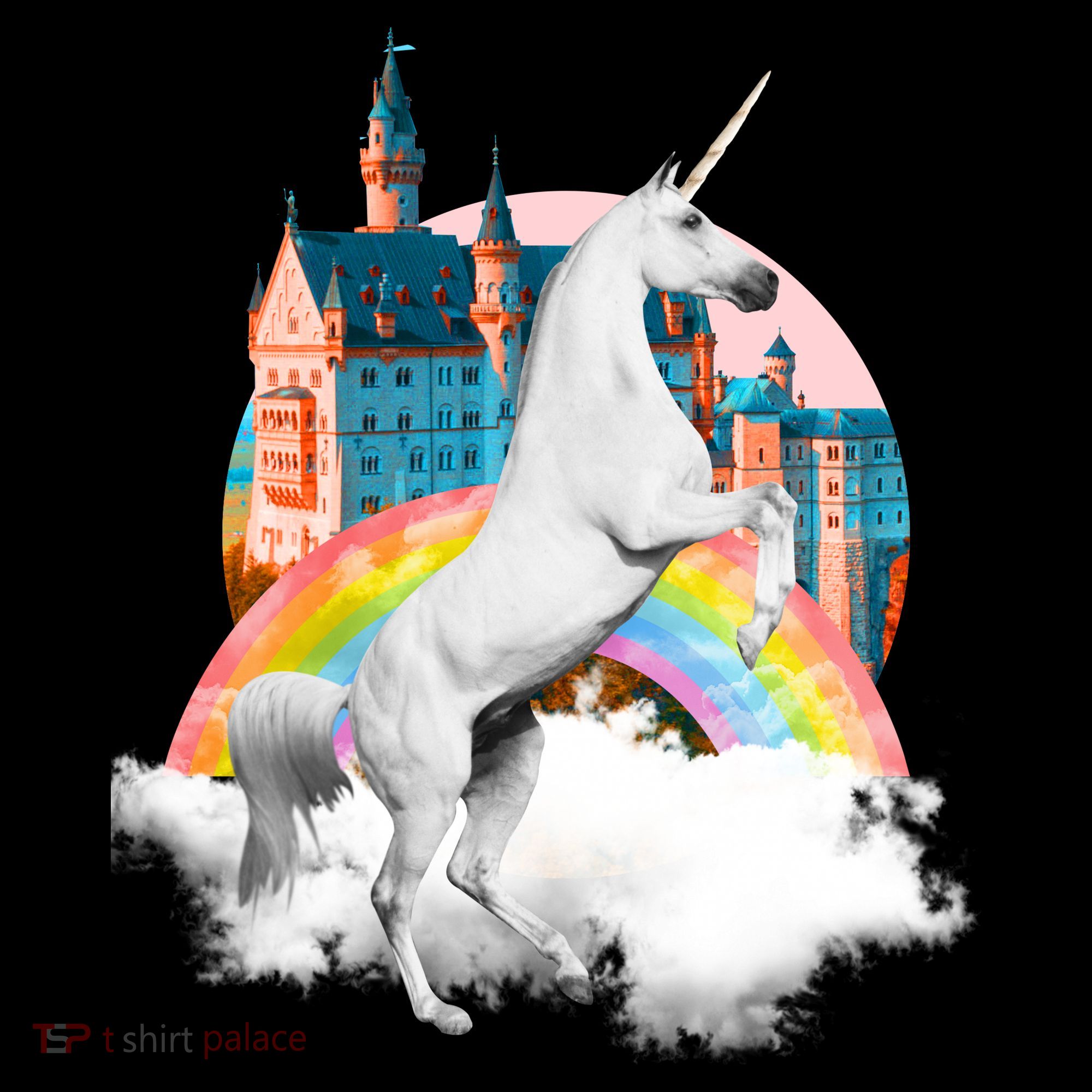 Magical Unicorn Castle Kids Hoodie