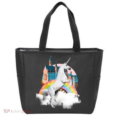 Magical Unicorn Castle Tote Bag