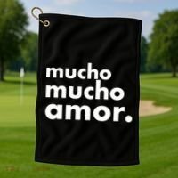 Mucho Mucho Amor Funny Meme Golf Towel thumb 1