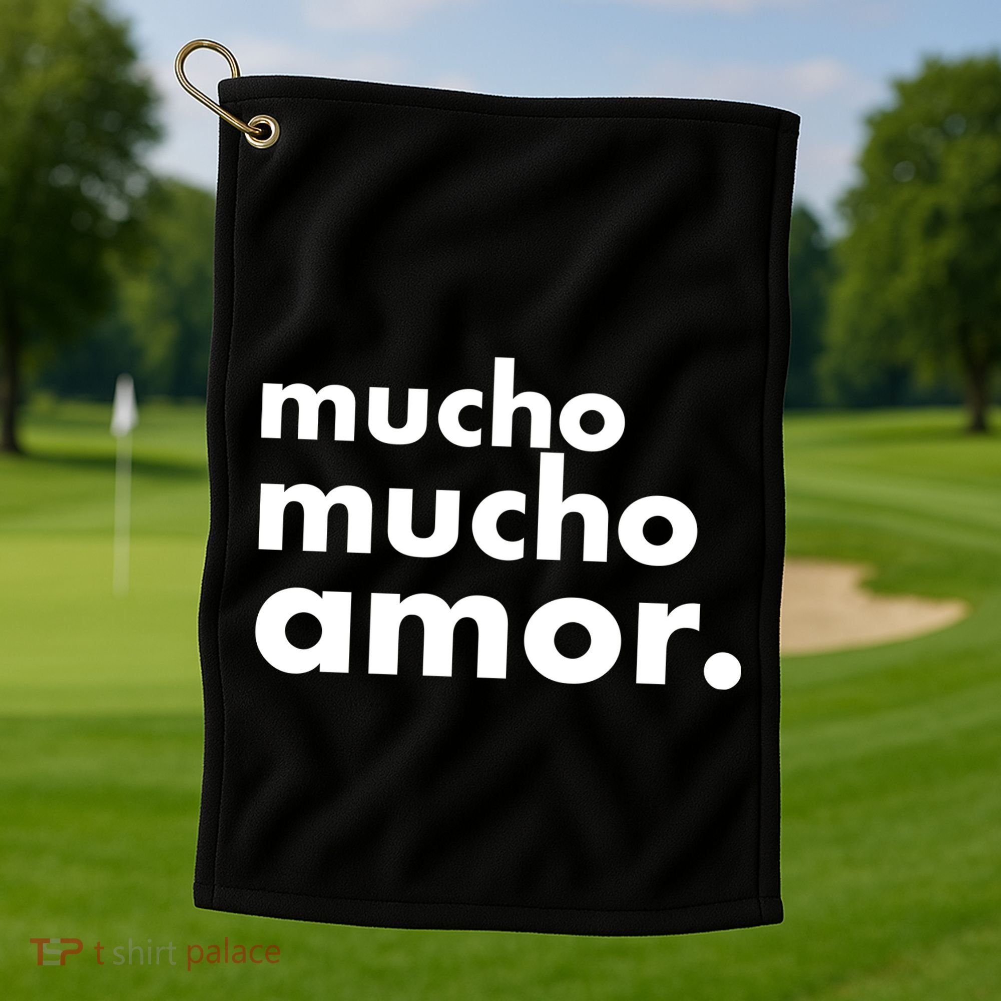 Mucho Mucho Amor Funny Meme Golf Towel