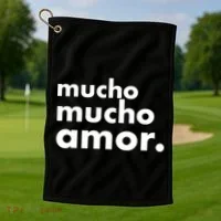 Mucho Mucho Amor Funny Meme Golf Towel thumb 1