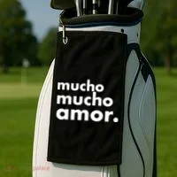 Mucho Mucho Amor Funny Meme Golf Towel thumb 2