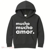 Mucho Mucho Amor Funny Meme Kids Hoodie thumb 0