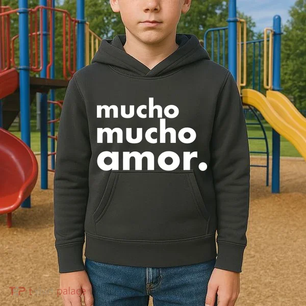 Mucho Mucho Amor Funny Meme Kids Hoodie