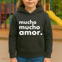 Mucho Mucho Amor Funny Meme Kids Hoodie thumb 3