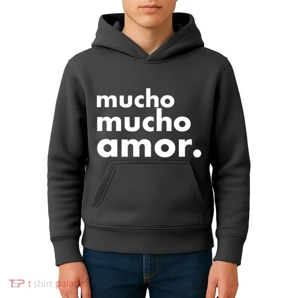 Mucho Mucho Amor Funny Meme Kids Hoodie