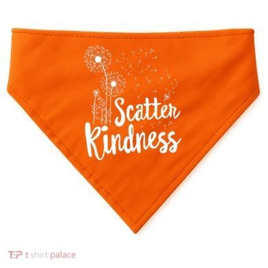 Matching Unity Day Orange Teacher Kindness Be Kind USA-Made Doggie Bandana