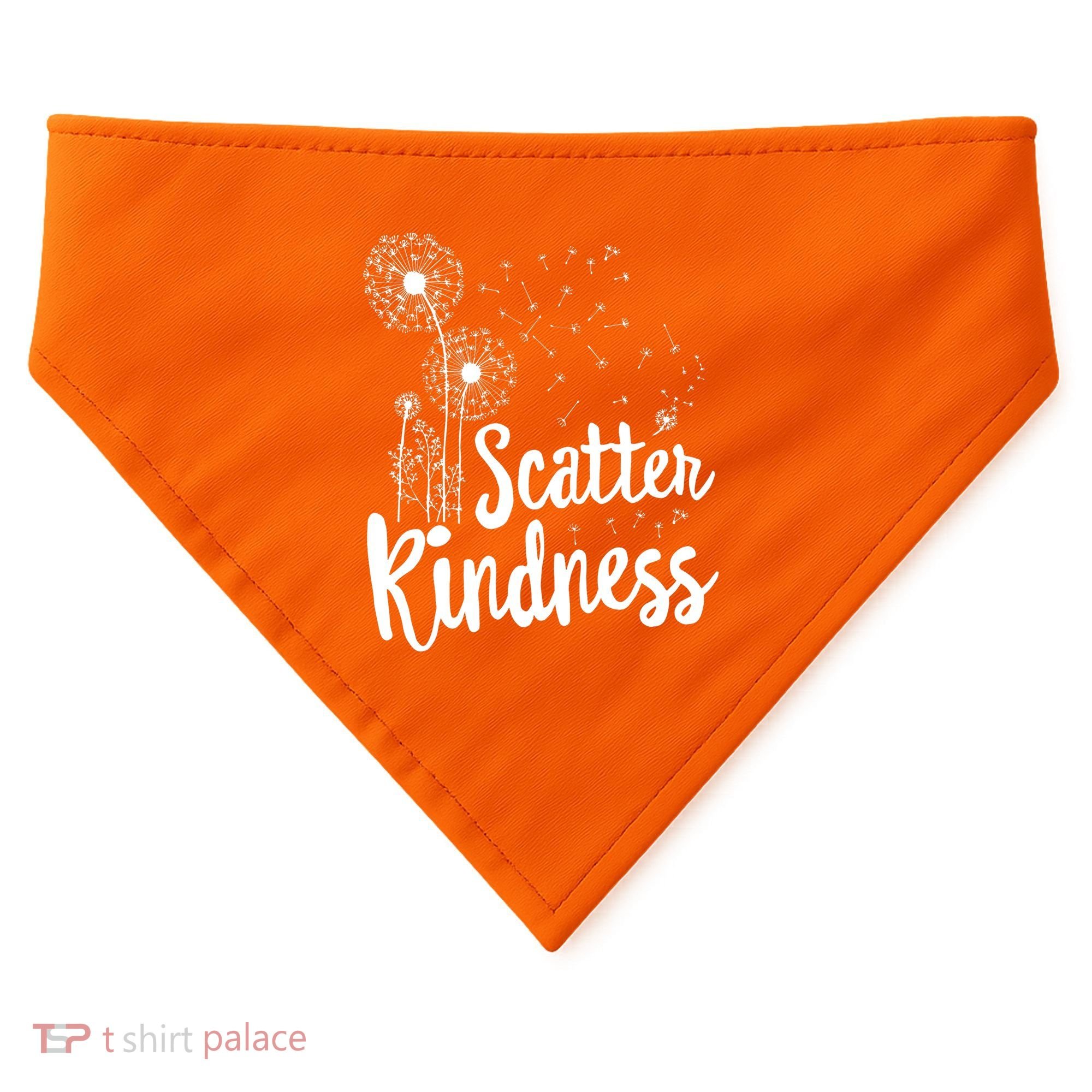 Matching Unity Day Orange Teacher Kindness Be Kind USA-Made Doggie Bandana