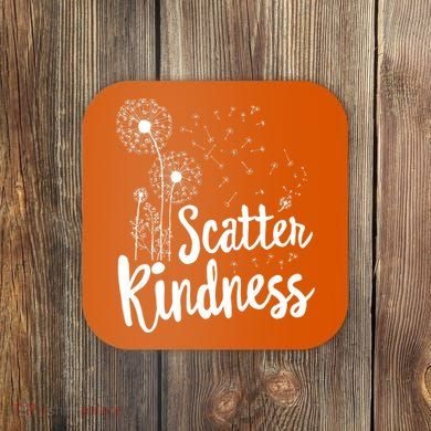 Matching Unity Day Orange Teacher Kindness Be Kind Coaster