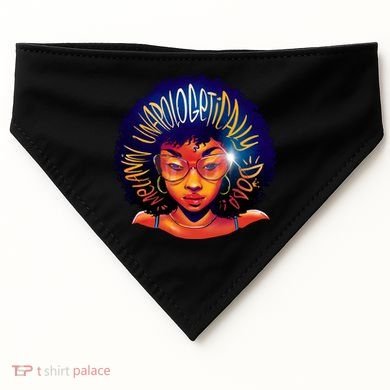 Melanin Unapologetically Dope USA-Made Doggie Bandana
