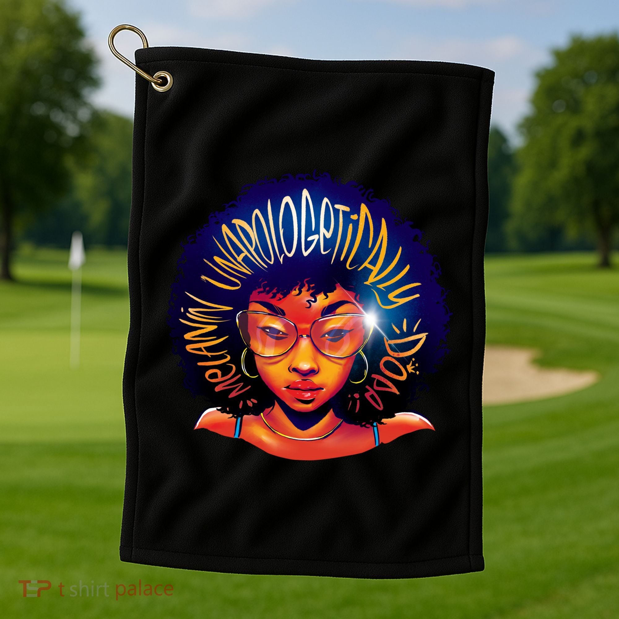 Melanin Unapologetically Dope Golf Towel