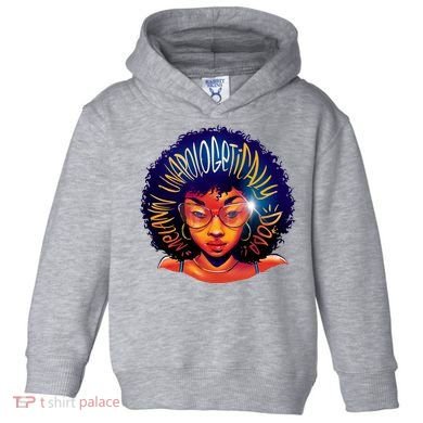 Melanin Unapologetically Dope Toddler Hoodie