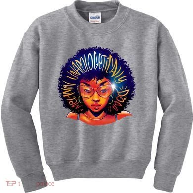 Melanin Unapologetically Dope Kids Sweatshirt