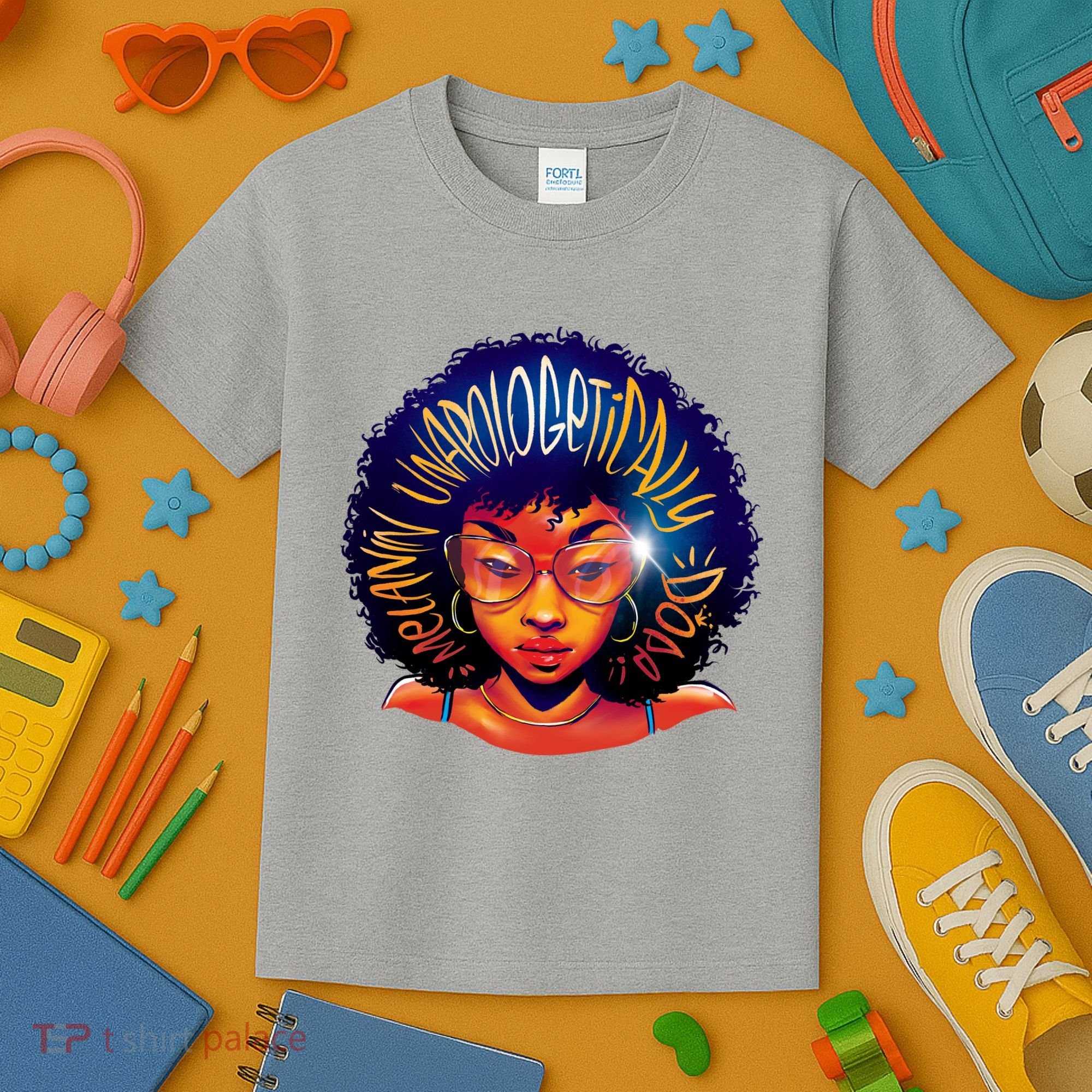 Melanin Unapologetically Dope Kids T-Shirt