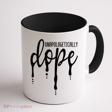 Melanin Unapologetically Dope Black Girl Tee Christmas Gift Coffee Mug back